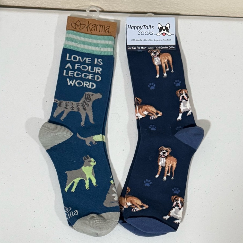 Set of 2 Dog Themed Socks